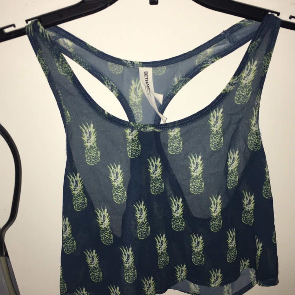 Bethany Mota Pineapple Crop top